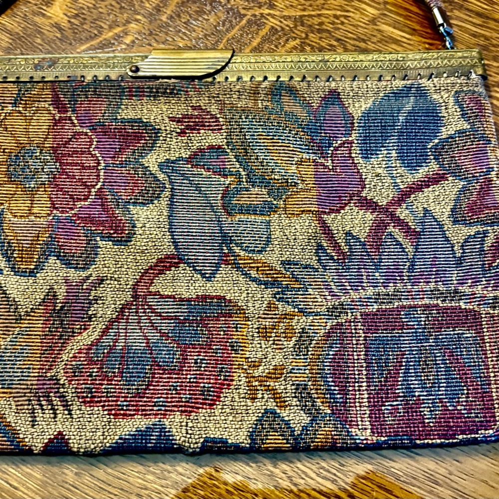 1920’s Antique Tapestry Clutch Bag